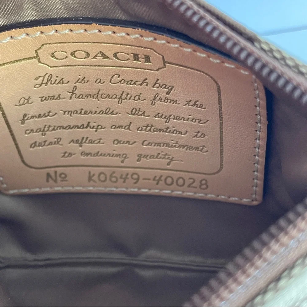 Coach 2006 Signature Stripe Wristlet